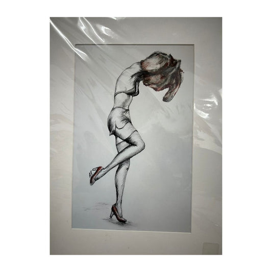 Off With It - Charcoal Study