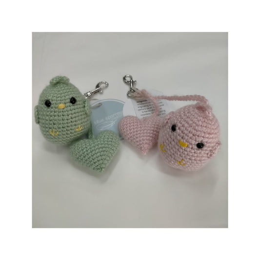 Love Bird Bag Charm - Amigurumi