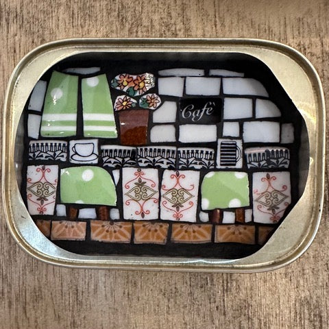 Cafe Scene #1 in a Tin