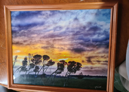 Sunrise Over the Farm