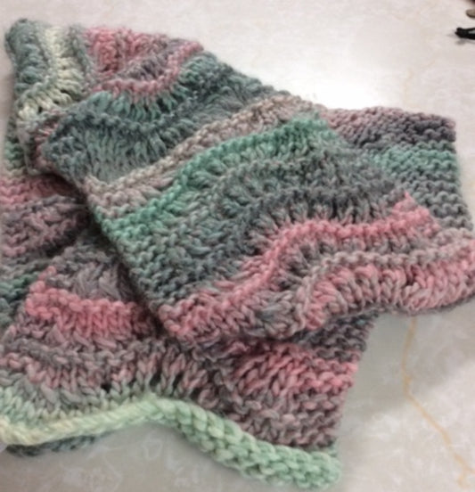 Chunky Knit Acrylic Scarf