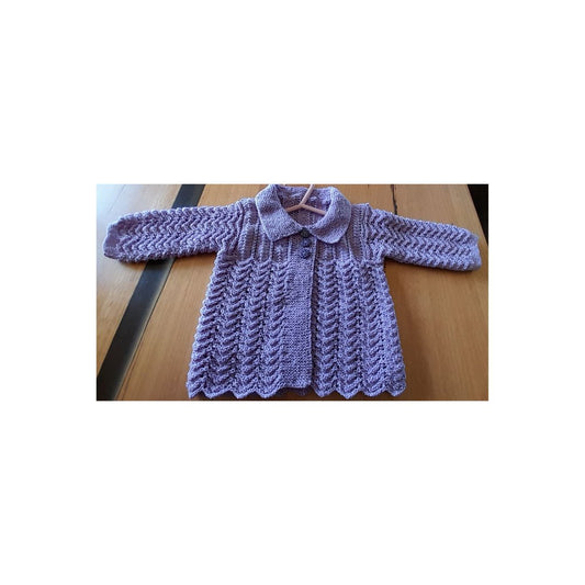 Mauve Knitted Jacket