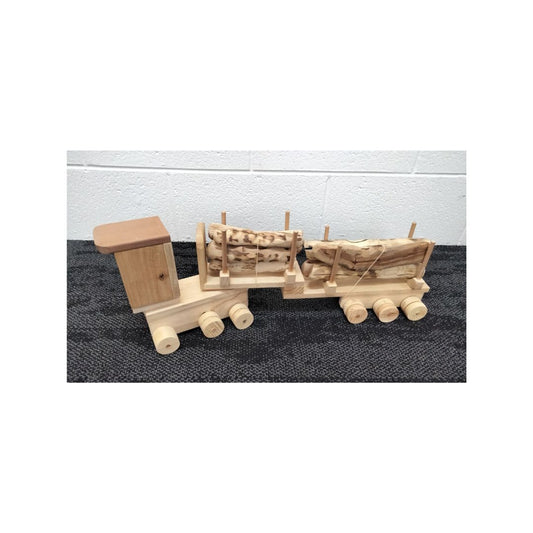 Log truck; 2 Bays of Logs