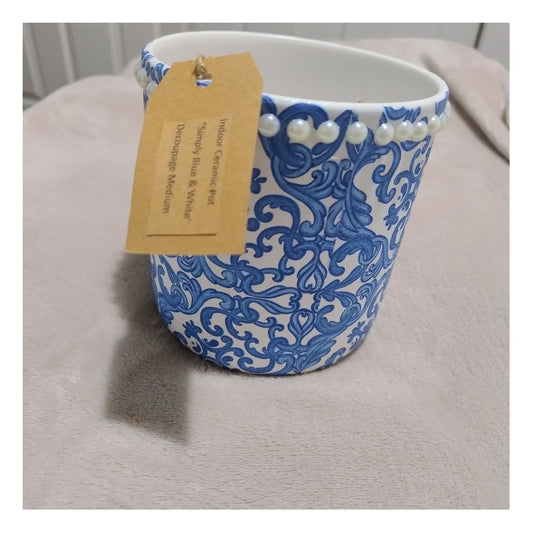 Decoupage Pot Holder Small