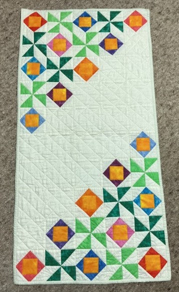 Quilted Table Runner Machine Pieced