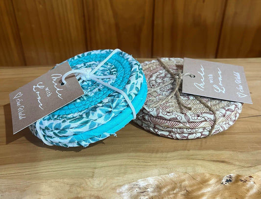 Wrapped Coasters - set of 4