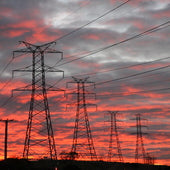 Powerlines at Sunset