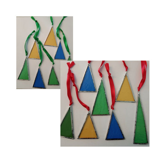 Stained Glass Christmas Trees