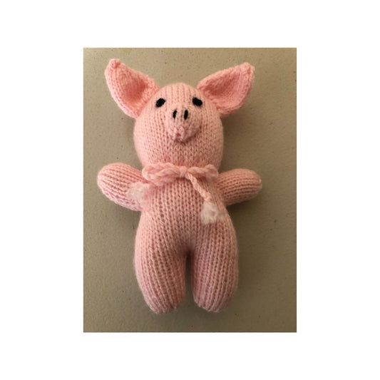 Knitted Woollen Porky Pig