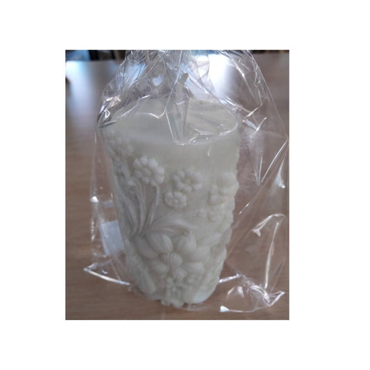 Soy Wax Floral Pillar Candle (150g+)
