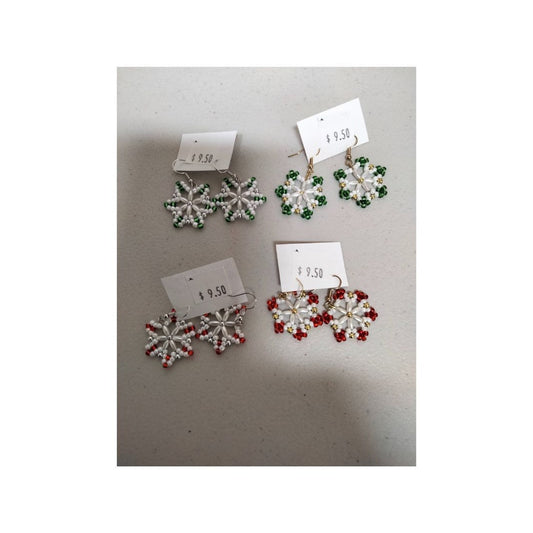 Beaded Star Earrings