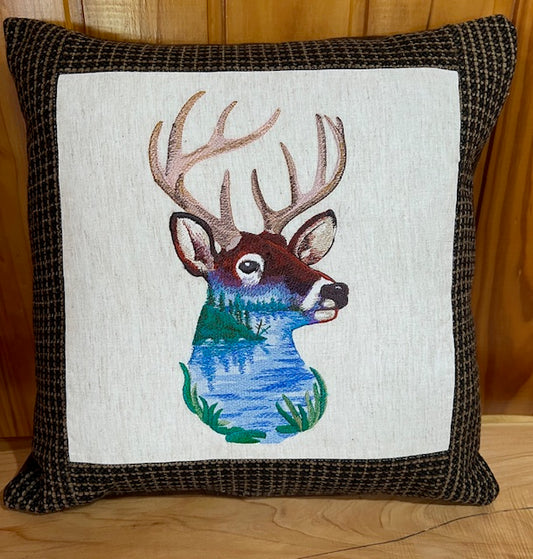 Deer Head Cushion