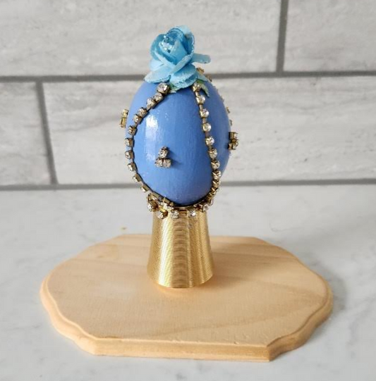 Blue/Gold Decorated Egg