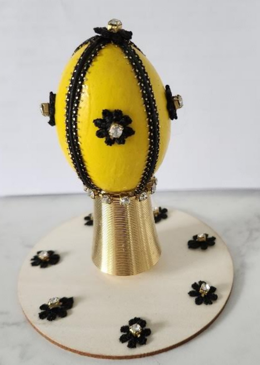 Yellow/Black Decorated Egg