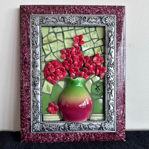 Still life with red flowers