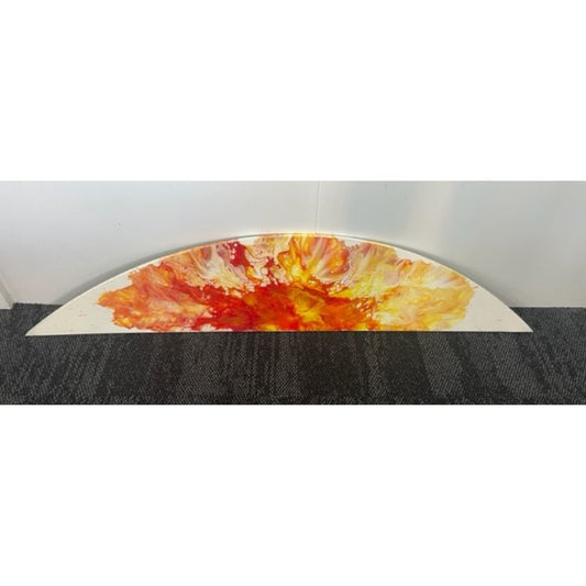 Sunburst Acrylic Pour