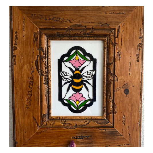 Stained Glass Style Bee