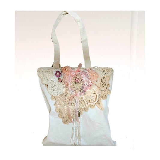 Shabby Chic Canvas Tote