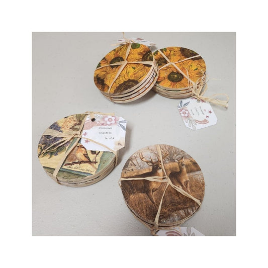Decoupage Coasters (set of four)
