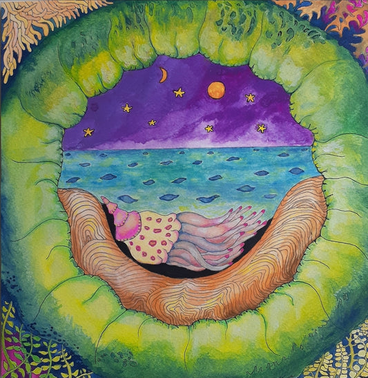 Relaxing in a Sea Cave