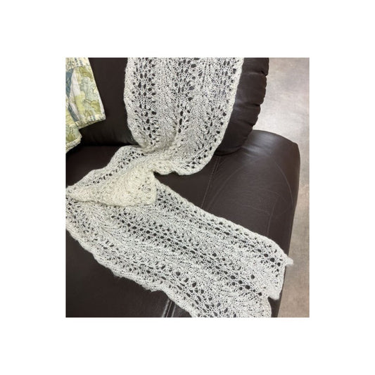 Knitted Merino and Silk Scarf