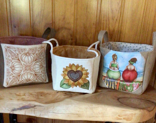 Various Hessian Baskets